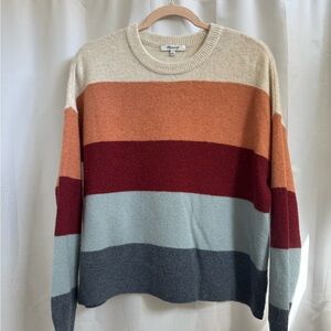 Madewell Multicolor Striped Crew Neck Sweater